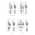 Hight Quality 0.5-50 Ton Chain Hoist Bloque de polea manual (CH-WA)